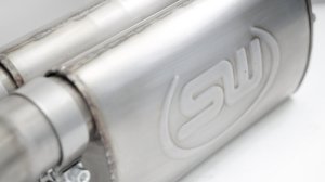 Ford F-150 Performance Exhaust - Front Passenger Rear Tire Exit - Stainless Works - Exhaust Catback with X-Pipe Turbo Resonator - `10-`14 Ford F-150 Performance Exhaust - Front Passenger Rear Tire Exit - Stainless Works - Exhaust Catback with X-Pipe Turbo Resonator - `10-`14